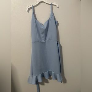 light blue dress